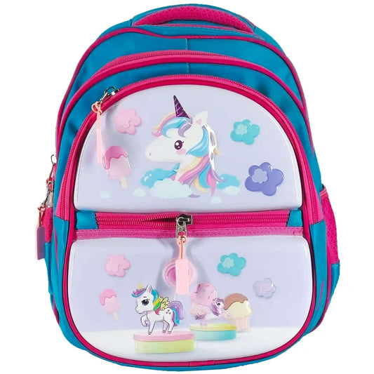 Unicorn Embossed School Bag - Saleemi Book Depot 