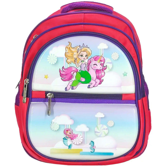 Unicorn Embossed School Bag - Saleemi Book Depot 