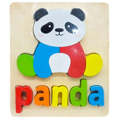 Montessori-inspired 3D wooden spelling puzzles