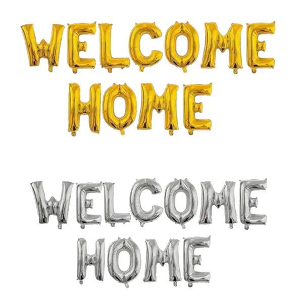 Welcome Home Foil Balloons Alphabets Set