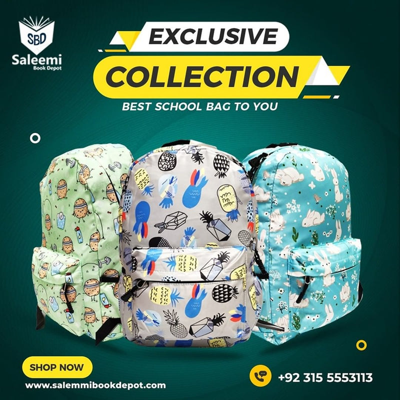 trendy Backpacks available at saleemi book depot in pakistan