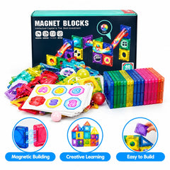 40 Pcs Magnetic Tiles Building Blocks Educational Toy for Kids