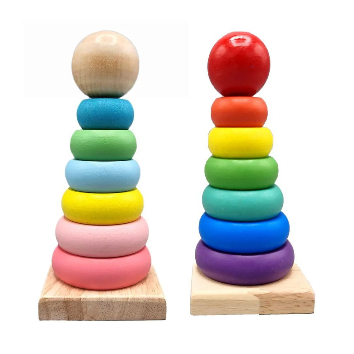 Wooden Rainbow Tower Small - Saleemi Book Depot in pakistan
