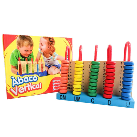Wooden vertical abacus for children - Saleemi Book Depot in pakistan