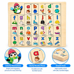 Wooden Alphabet Puzzle Board