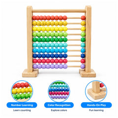 Wooden Educational Abacus Counting 100 Beads