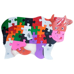 Wooden Educational Alphabet & Numbers Jigsaw Puzzle