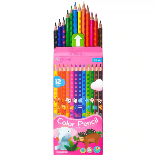 Yalong 12 Colour Pencils YL221010-12 - Saleemi Book Depot 