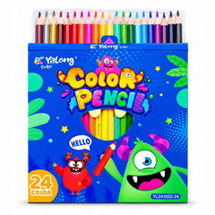 Yalong 24-Colored Pencil Set YL241022-24 - Saleemi Book Depot in pakistan
