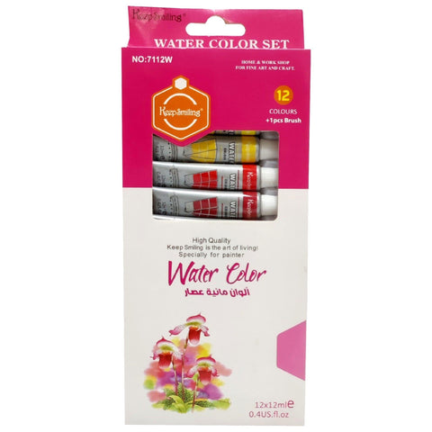 Keep Smiling Water Colour 12pcs pack Art No.7112WL