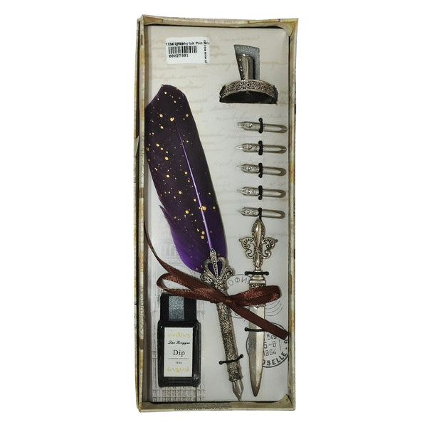 Feather Quill Dip Pen Calligraphy Pen Set - Saleemi Book Depot