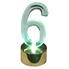 LED Numbers Plastic Swing Candle