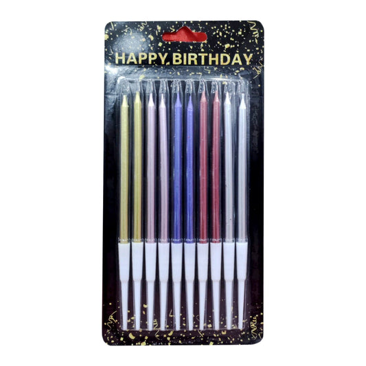 Birthday Party Candles 10Pcs Pack