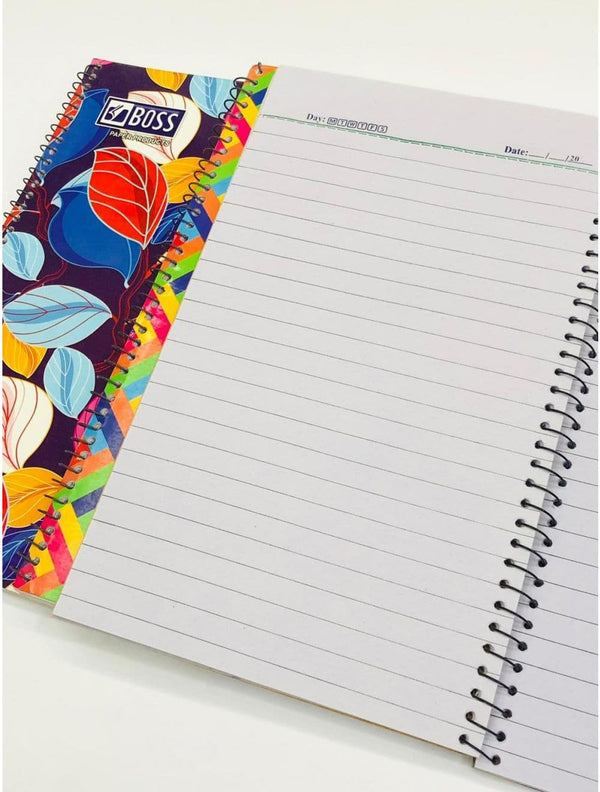 Boss C5 Broad Line Spiral Register - Saleemi Book Depot