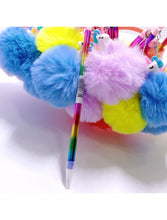 Fluffy Unicorn Ball Top Pendant piece