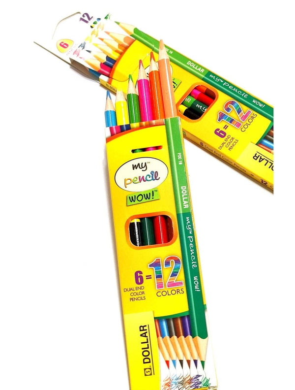 Dollar 6 Colour Pencils Wow Full PDC16 - Saleemi Book Depot