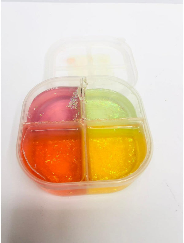 Four Colour Slime With Glitter