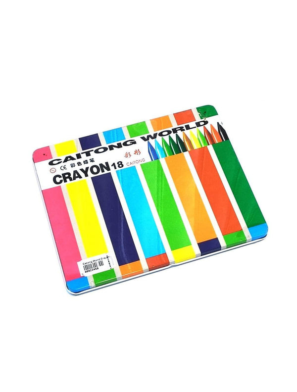 Caitong World Crayons 18 Pcs Box - Saleemi Book Depot
