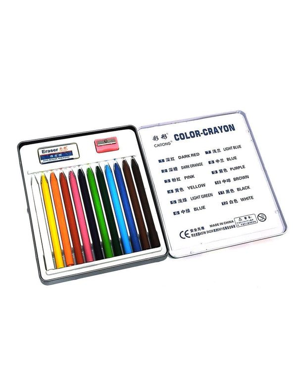 Caitong World Crayons 12 Pcs Box - Saleemi Book Depot