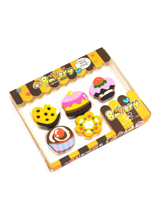 Bakery Erasers 6pcs Pack - Saleemi Book Depot in pakistan