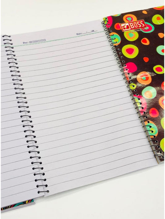 Boss C4 Broad Line Spiral Register - Saleemi Book Depot in pakistan