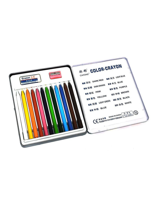 Caitong World Crayons 12 Pcs Box - Saleemi Book Depot in pakistan