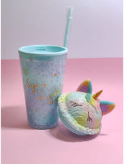 Caticorn Cold Cup Premium Quality , Straw Included - Saleemi Book Depot in pakistan
