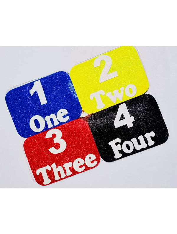 Counting 1 to 10 on Glitter Fomic sheet - Saleemi Book Depot in pakistan