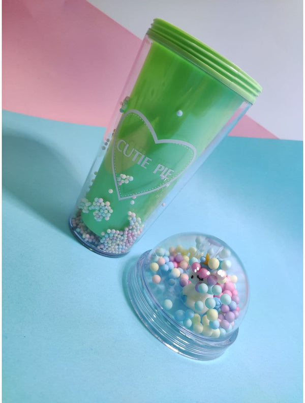 Cutie Pie Sipper Glass G1002, A best Coldcup with Straw - Saleemi Book Depot in pakistan