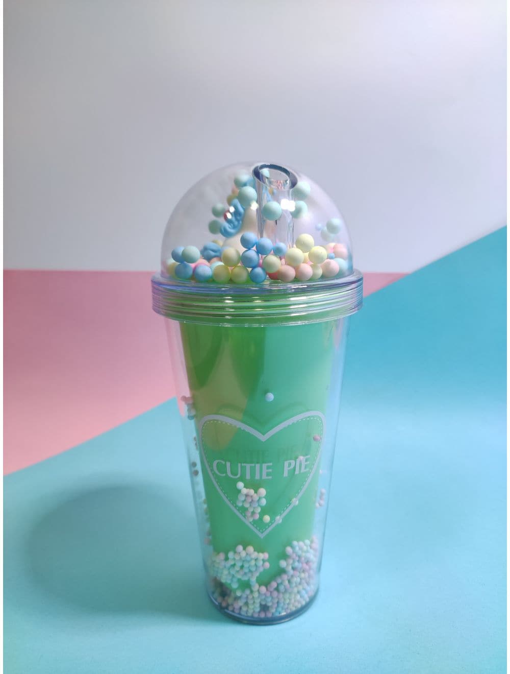 Cutie Pie Sipper Glass G1002, A best Coldcup with Straw - Saleemi Book Depot in pakistan