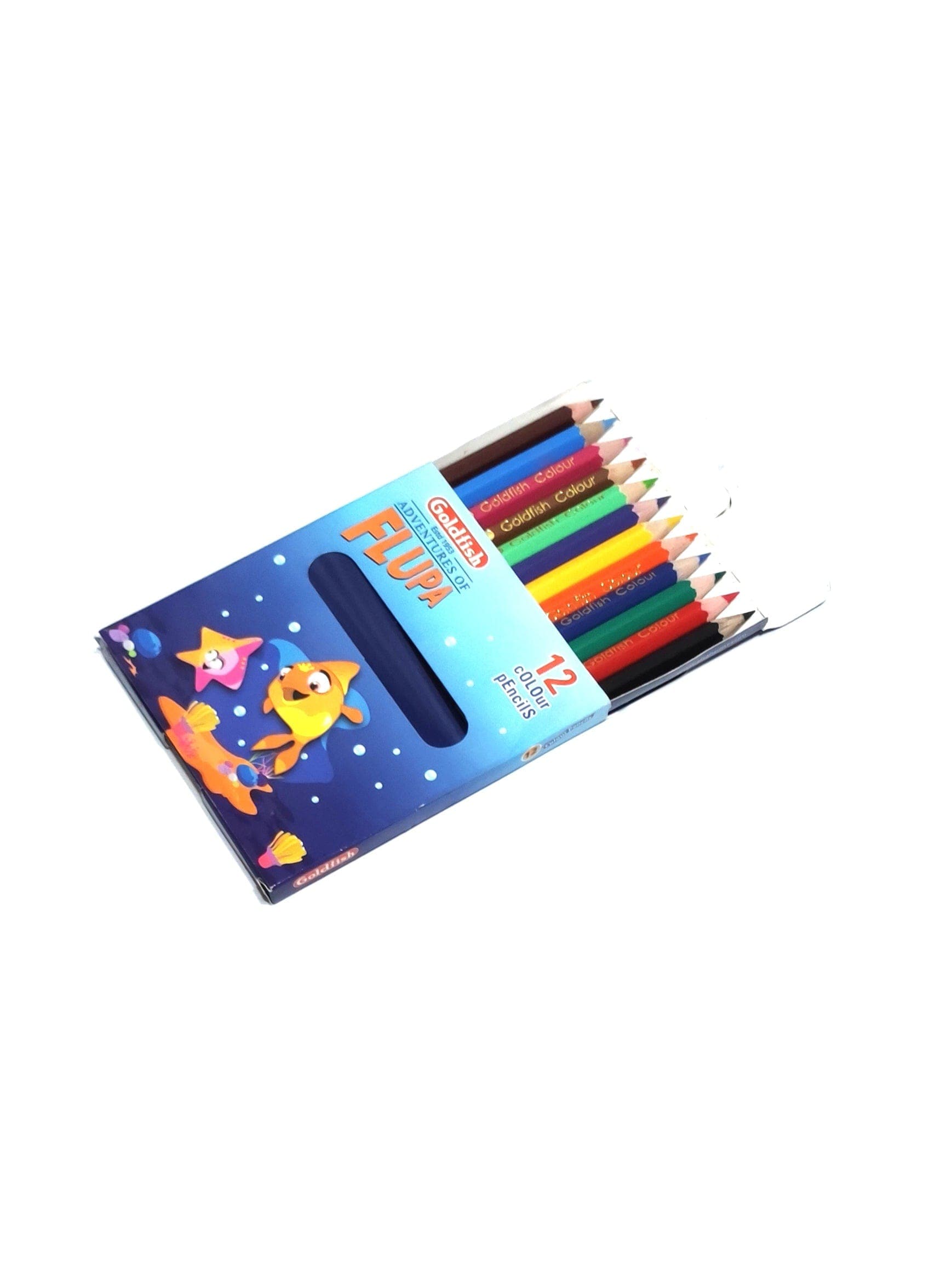 Goldfish Flupa 12 Colour Pencil H12 - Saleemi Book Depot in pakistan