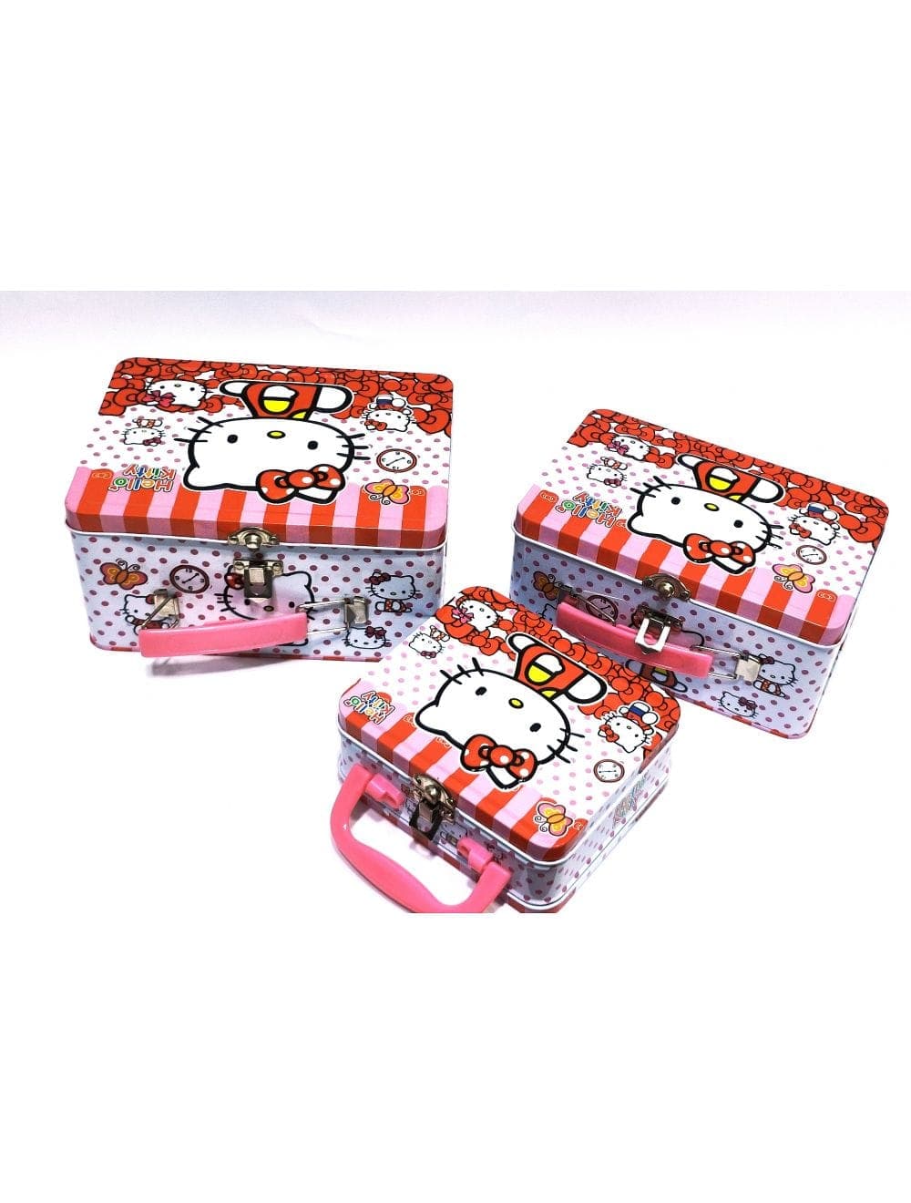 Hello Kitty Smiley Coin Box with Lock 3 in 1 - Saleemi Book Depot in pakistan