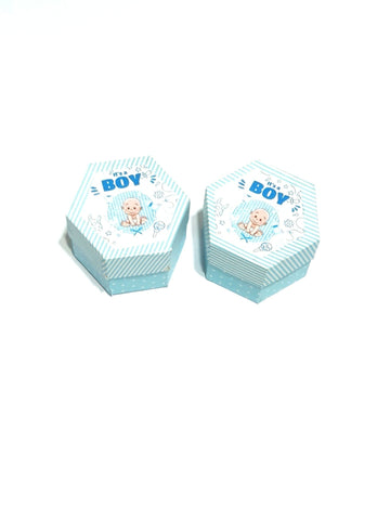 Gift Box It's a Boy & Girl Hexagon Art No 27596