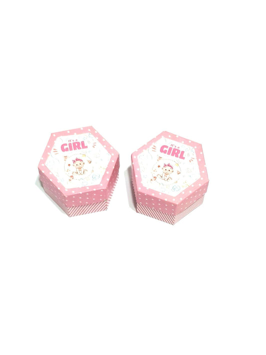 Gift Box It's a Boy & Girl Hexagon Art No 27596