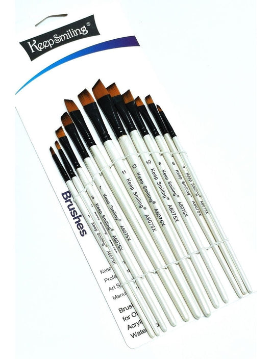 Keep Smiling Professional Paintbrush Set 12 Pcs pack - Saleemi Book Depot in pakistan