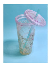 Magic Unicorn Crystal Frosty Water Cup with Straw