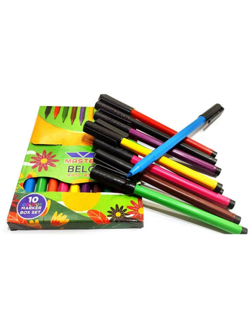 Master Belo Colour Markers Set M610WP - Saleemi Book Depot in pakistan