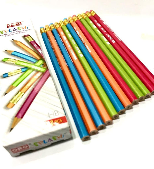 ORO Pencil Splash Art 512 12pcs - Saleemi Book Depot in pakistan