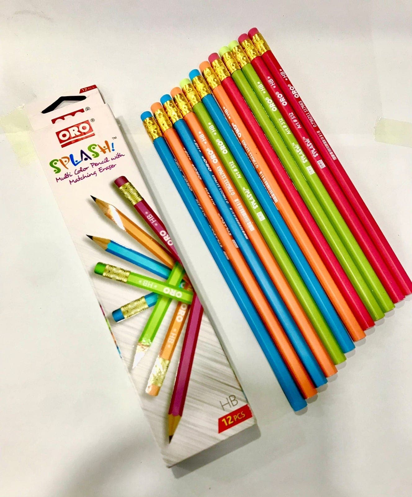 ORO Pencil Splash Art 512 12pcs - Saleemi Book Depot in pakistan