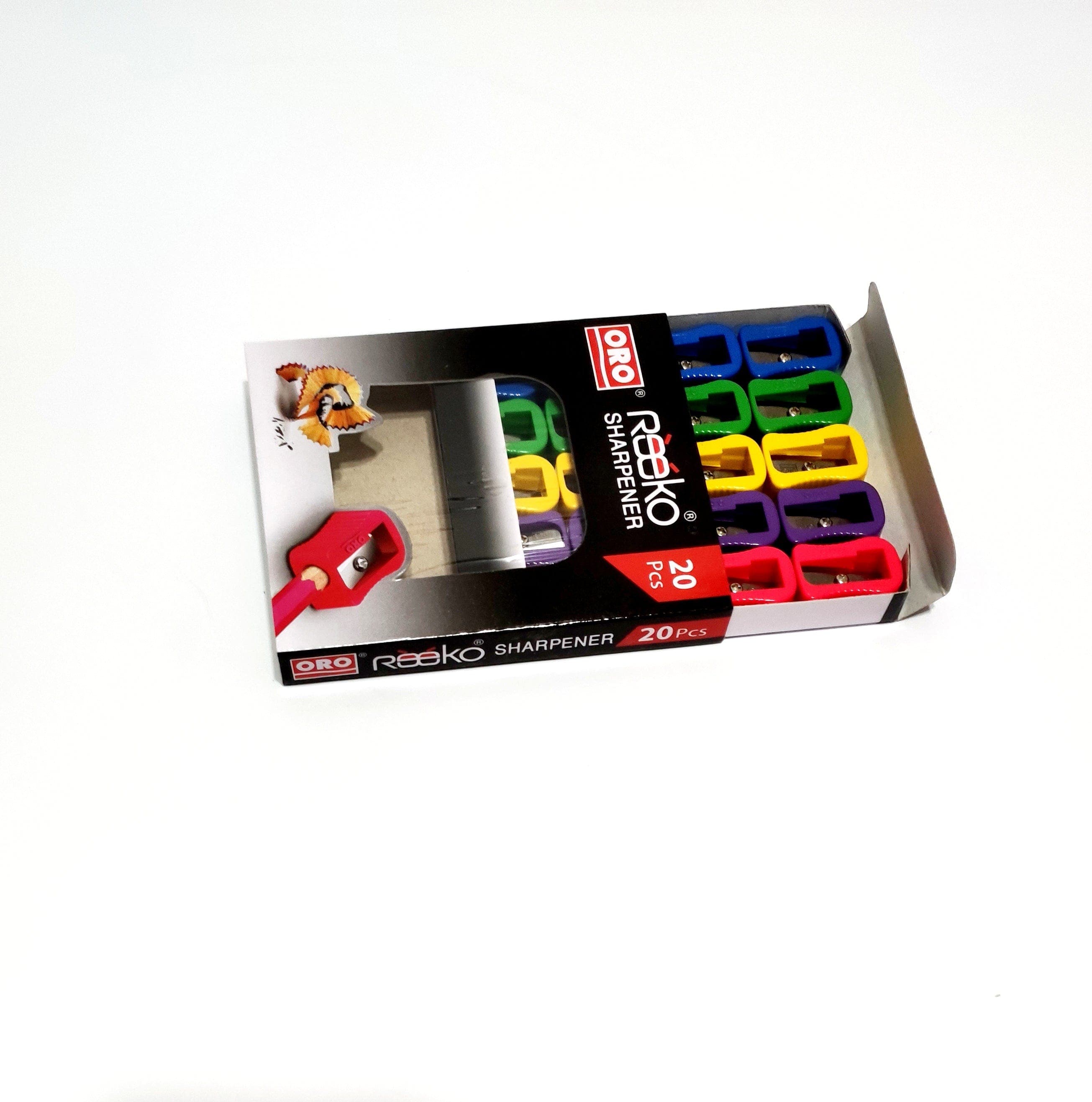 ORO Sharpener Reeko Art No 601 20pcs - Saleemi Book Depot in pakistan