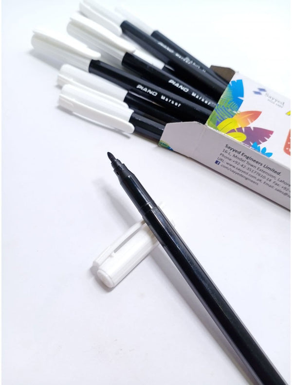 Piano Fiber-Tip Marker 10Pcs Box - Saleemi Book Depot