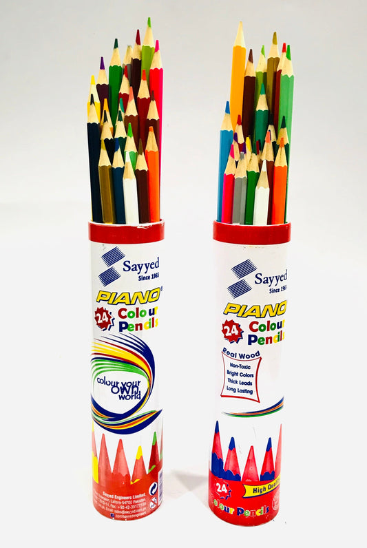 Piano 24 Colour Pencils Aluminium Pack