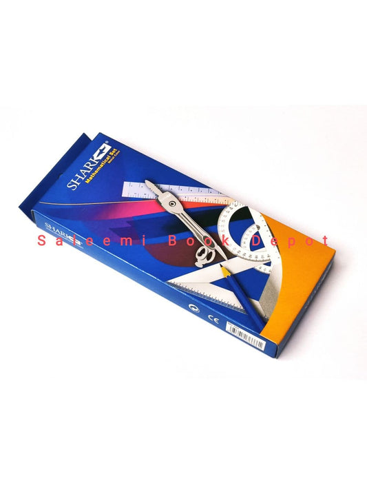 Shark Mathematical Set Box Metal case MS 709 MS 809 MS 7109 - Saleemi Book Depot in pakistan
