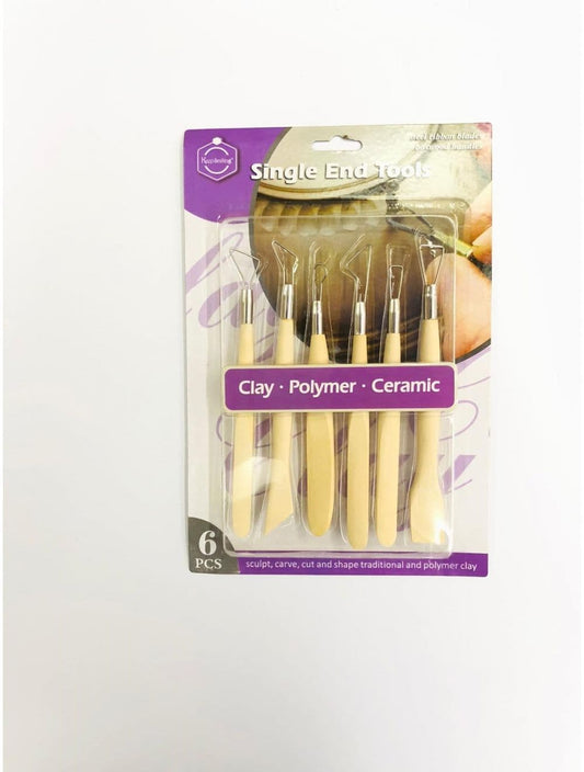 Single End Wooden Clay Tool - Saleemi Book Depot in pakistan