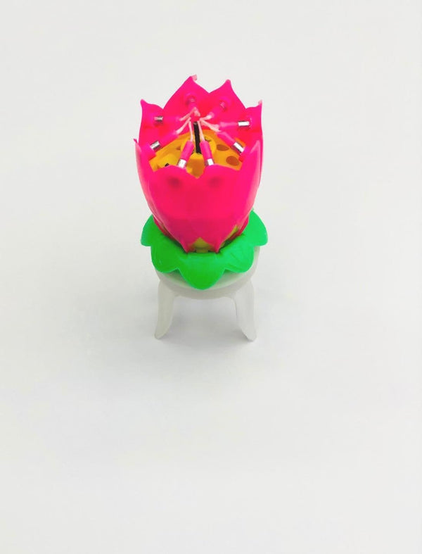 Little Sparkle Flower Music Candle Art No.1111Z - Saleemi Book Depot