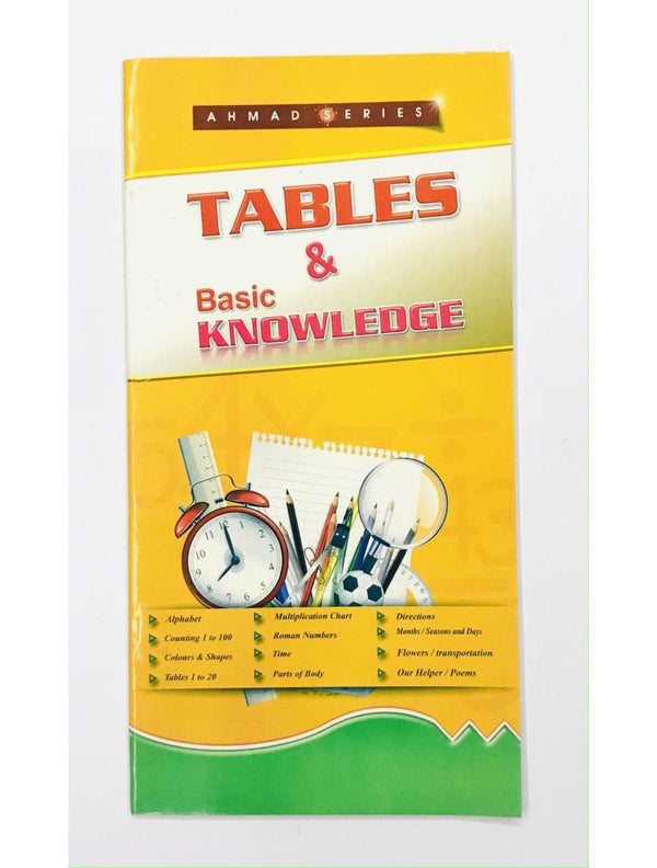 Table And Basic Knowledge Ahmad Series - Saleemi Book Depot in pakistan