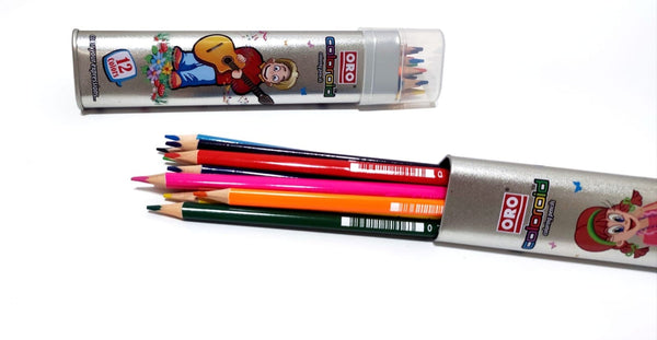ORO Coloroid 12 full color Pencil Art No 351 - Saleemi Book Depot