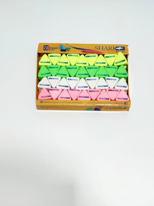 Shark Eraser Art No E 672 12Pcs