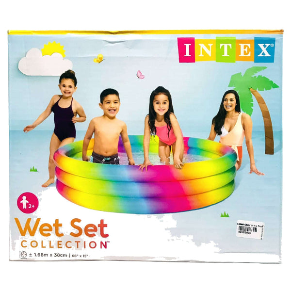 Intex Rainbow Colour Swimming Pool 58449NP(66"x15") - Saleemi Book Depot